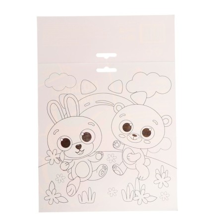 The mosaic is a sticker uniform "Bunny and carrots." Set for creativity-4