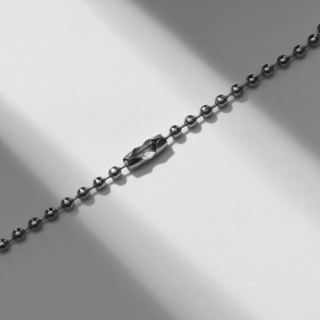 Pendant men's “fang” thin, silver color, 50 cm-2