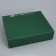 Happy New Year folding box, embossing, green, 31 x 24.5 x 9 cm, New Year