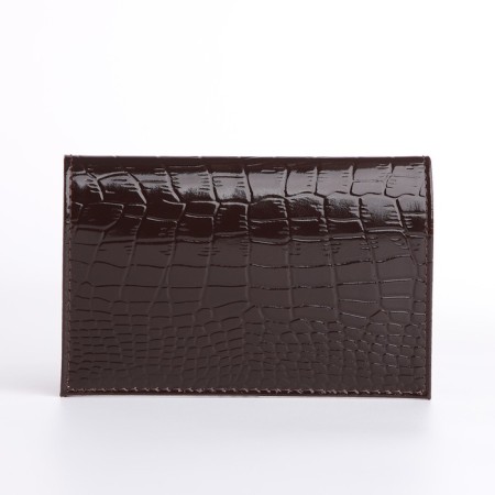 Passport cover, dark brown color-1