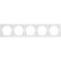 Frame for 5 posts WL04-FRAME-05-WHITE, white color