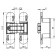 Loop of hidden installation Armadillo Universal 3D-CH 60 BL, with 3D-reg., Black