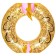 Circle for swimming Glitter Seahorse Swim Ring, 115 x 104 cm, 36305