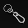 Cartage keychain, carbine, metal, dark chrome