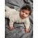 Knitted Children's Pure Love Buddy, height 86 cm, milk color