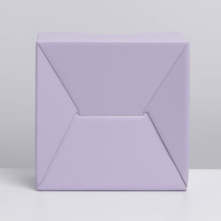 Gift folding box, packaging, "lavender", 15 x 15 x 7 cm-7