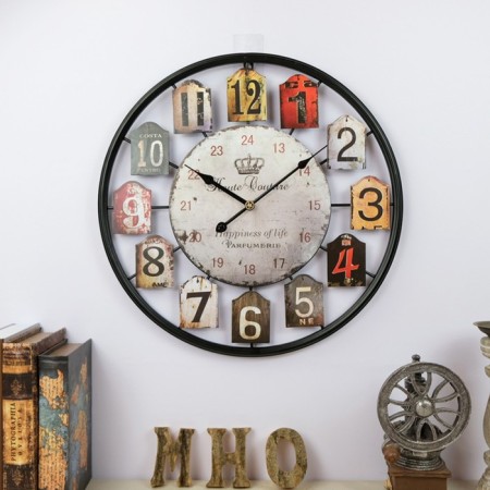Wall clock, series: loft, D-50 cm-4