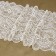 Lace elastic fabric, 210 mm × 2.7 ± 0.5 m, white color
