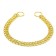 Collar - two -rowing metal nozzle, 55 cm, wire thickness 2.5 mm, golden