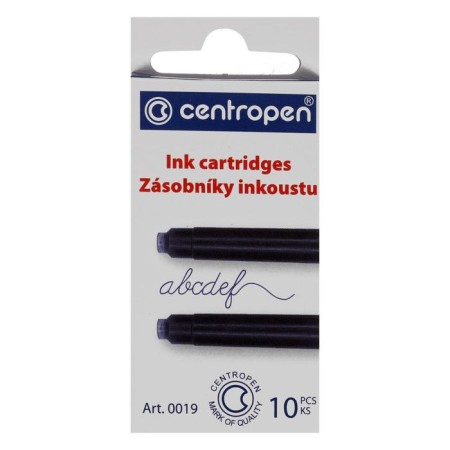 Centropen feathers for feathers of the Centropen 0019/10, 10 pieces, blue ink-1
