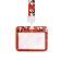 Badge horizontal, external, 100 x 80mm, internal 52 x 82mm, tape 42 cm, panda