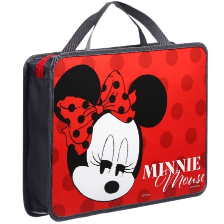 Folder with A4 handles, 33x26x7.5 cm, plastic, Minnie Mouse-3