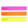 The line 20 cm Erichkrause "Neon Solid", plastic, opaque. double -sided scale, mix
