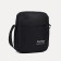 Set of a youth backpack on lightning from textiles with USB, bag, cosmetic bag, black color