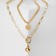 Piece "chain" ball, medallion, color gold, l = 58 cm