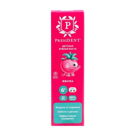 Children's paste President 6+ chewing gum, 50 g-1