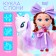 Fairy -tale pony doll, gift set with ponies, purple, mix