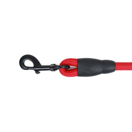 Round "Tone" leash, with a soft paralon handle, 120 x 1.2 cm, red-1