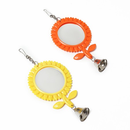 Bird toy "Sunflower", 8 x 15.5 cm, yellow mix/orange-6