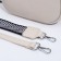 Cross-Body bag on zippers, external pocket, beige color
