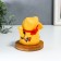 Ceramics pendulum "Maneki-Neko with fan and sakura" from solar batteries 10x10x12 cm