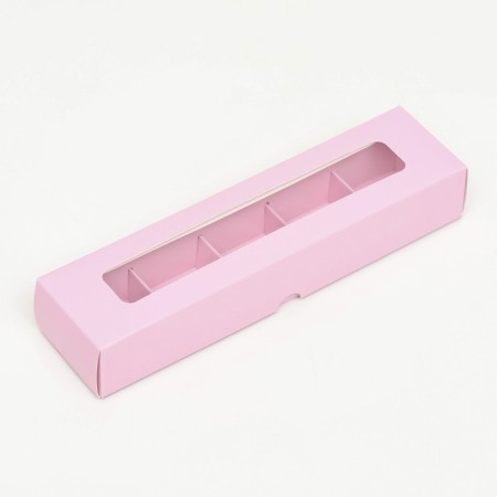 Folding box under 5 sweets, 22 x 5.5 x 3.5 cm, pink-1