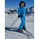 Overalls for a girl, height 152 cm, color blue lagoon