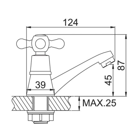 ACCOONA A9086 monoster, for cold water, chrome-9
