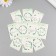 Cardboard "Wreath" set 10 pcs (5 types) 4x6 cm