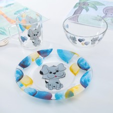 A set of children's dishes of the shade “Sharik”, 3 objects: mug 200 ml, bowl 450 ml, plate d = 20 cm
