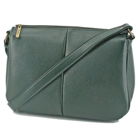 Women's bag B2663-04110, dark green color, artificial leather, 30x10x20 cm