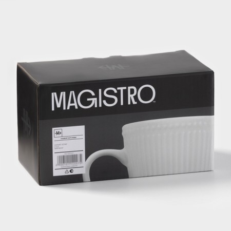 Набор кружек Magistro Edne, фарфор, 300 мл, 2 шт, белый-5