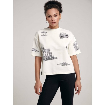Women's T -shirt CONTE Elegant, XS size, ECRU color-1