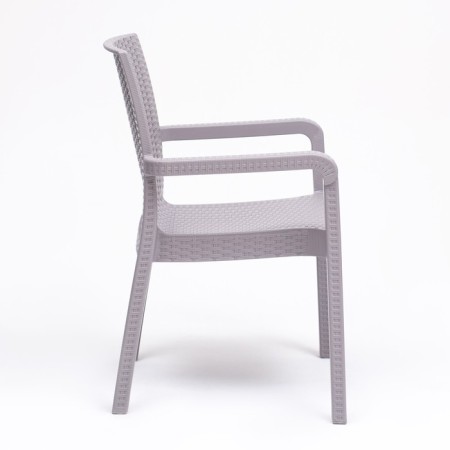 Gardener armchair "rattan" 57 x 57 x 87 cm, gray-1