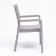 Gardener armchair "rattan" 57 x 57 x 87 cm, gray