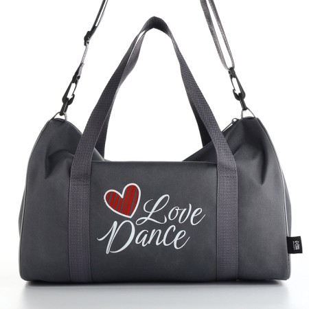 Female sports bag, textura, small size, gray color-4