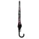 Umbrella - a semiautomatic “city” cane, 8 knitting needles, r = 39 cm, transparent/black color