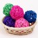 Decorative ball from the vine, set 6 pcs, size 1 pc 5 cm, color mix