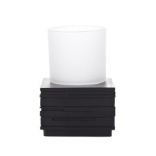 Brick glass, black color