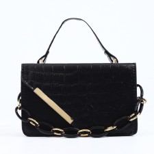 Bag Messenger on magnet, black color