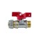 Balloon Aquasfera Euro 1017-03, d = 20 mm x 3/4 ", pn 16, external threads, crimping, butterfly