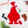 Set for creativity - create a Christmas tree decoration from the felt "Santa Claus with a bag of gifts"