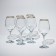 Amber glass glasses set, 365 ml, 6 pcs, Golden Kaima