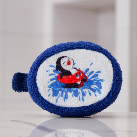 Body washcloth "Penguin", 11 × 14 cm, color mix