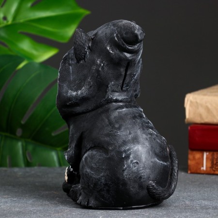 Pigger "Cat Hippie" Black, 23x13x16cm-2