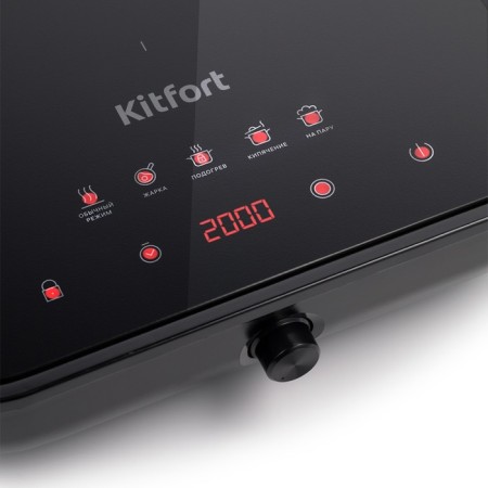 Infrared plate KitFort KT-141, 2000 W, cord 1.2 m-3