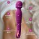 Vibrator of a bilateral oki-hoods, 7 modes, with heating to 42 degrees, purple