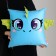 Decorative pillow "Blue dragon"