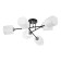 Alandi chandelier 6he27 40W Black-chromium 62x62x28 cm