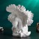 The figure "Angel leaned" white, 37x19x38cm